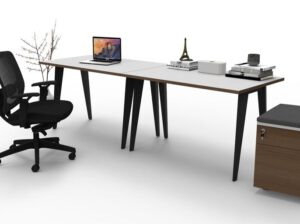 โต๊ะทำงานขา Nova โต๊ะ แบบ 1 ที่นั่ง ขนาด 1500×750 mm