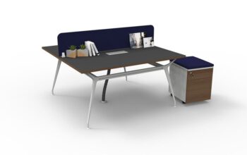 โต๊ะทำงานขา Karft โต๊ะ แบบ 2 ที่นั่ง ขนาด 1500×750 mm
